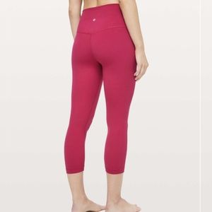Lululemon Align Crop *21" Ruby Red
